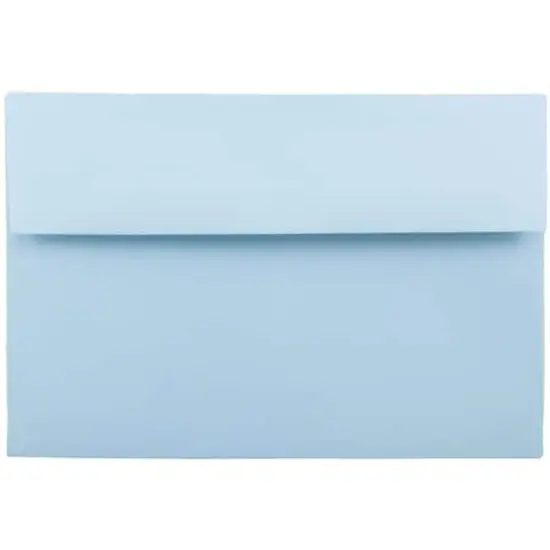 JAM Paper A8 Passport Invitation Envelopes, 50ct. Pastel Baby Blue {1}