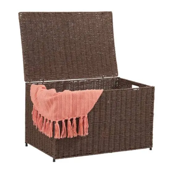 Household Essentials Large Woven Chest Brown {6}