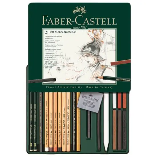 Faber-Castell Pitt 21 Color Monochrome Pencil Set {3}