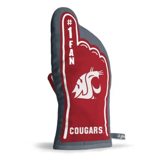 Quilted No.1 Oven Mitt Washington State Cougars {4}