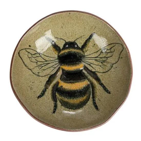 Hello Honey&reg; 9" Insect & Bird Design Stoneware Plate Set {8}