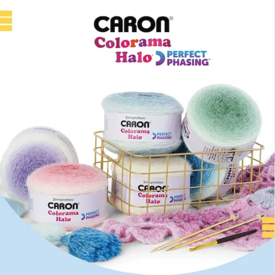 Caron&reg; Colorama Halo&trade; Yarn Magenta and Mandarin {6}