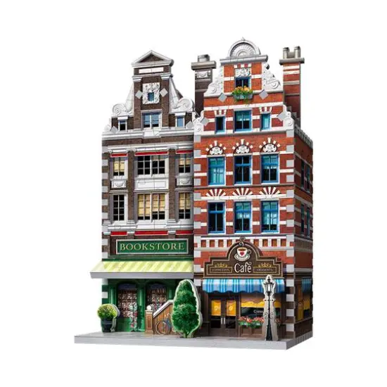 Urbania Collection - 4 3D Puzzles: Hotel, Cinema, Cafe, and Fire Station: 1165 Pcs {15}