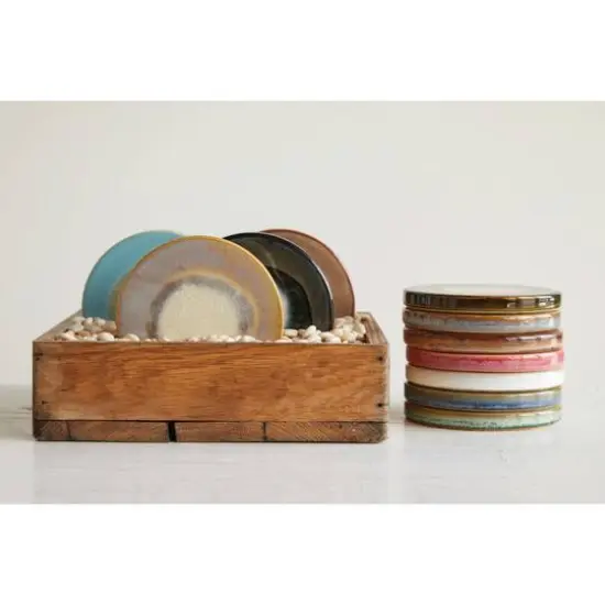 Hello Honey&reg; Multicolor Stoneware Trivet Set, 12ct. {1}
