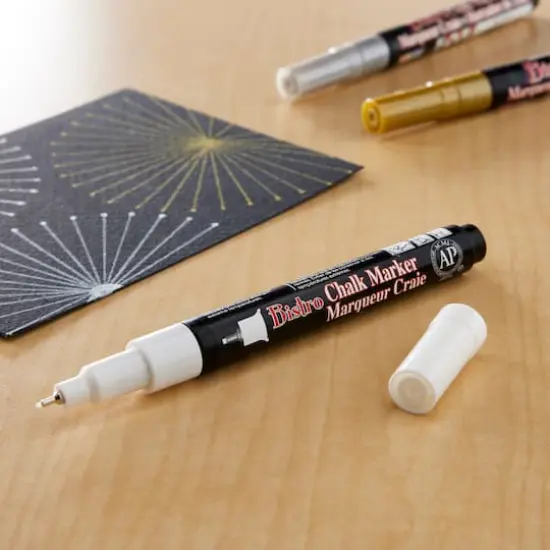 Marvy&reg; Uchida Bistro Extra-Fine Chalk Marker White {3}