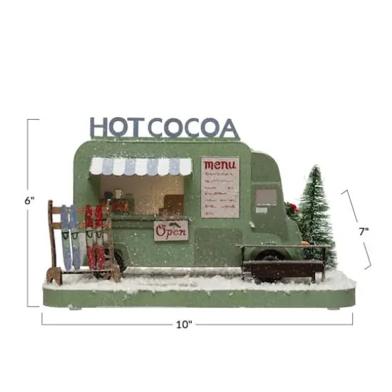 Hello Honey&reg; 10.25" LED Paper Hot Cocoa Truck in Winter Scene {5}