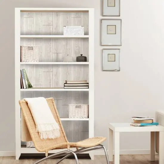 NuWallpaper Serene Cream Peel & Stick Wallpaper {8}