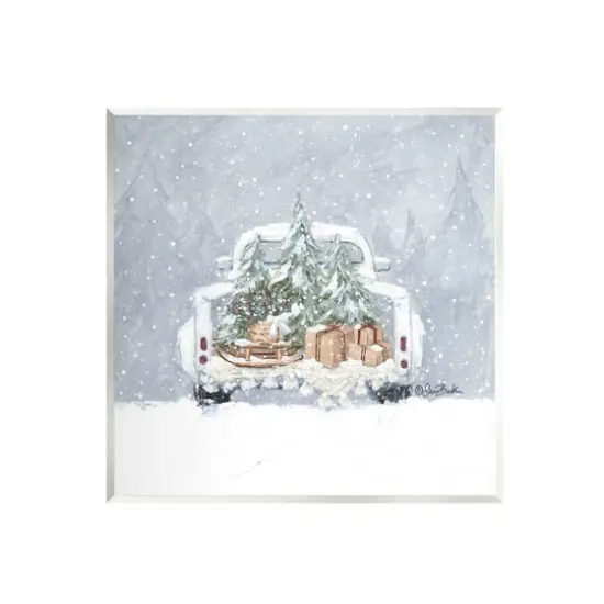 Stupell Industries Winter Snow Holiday Gifts Wall Plaque Art {1}