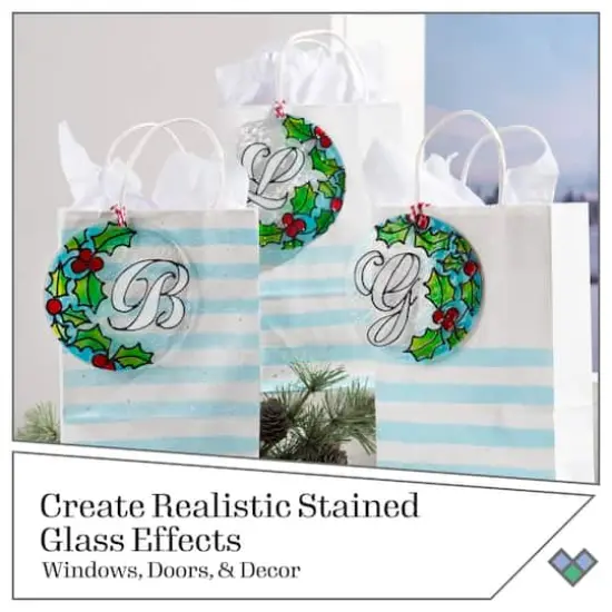 Gallery Glass&reg; Liquid Leading&trade; Holiday Paint Kit {9}