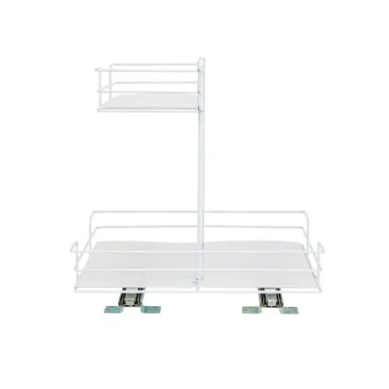 Household Essentials Glidez Double-Sided 2-Tier Organizer White {7}