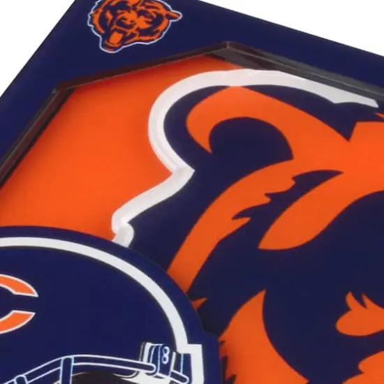 NFL 3D Logo Series Coaster Set Chicago Bears {5}