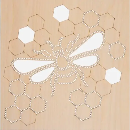 Leisure Arts&reg; Intermediate Bee Wood Stitchery Shadow Box Kit {3}