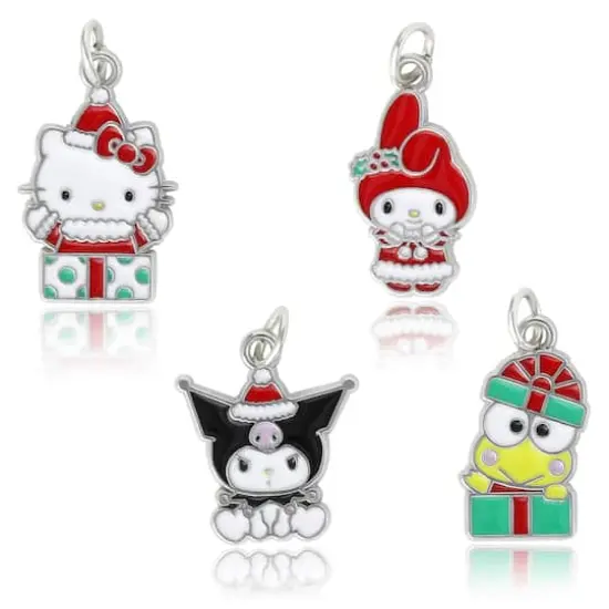 Hello Kitty & Friends&reg; 4-Piece Chirstmas Enamel Charm Set {1}