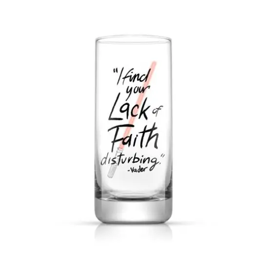 JoyJolt&reg; Star Wars&trade; 14.2oz. New Hope Darth Vader Red Lightsaber Tall Drinking Glass, 2ct. {4}