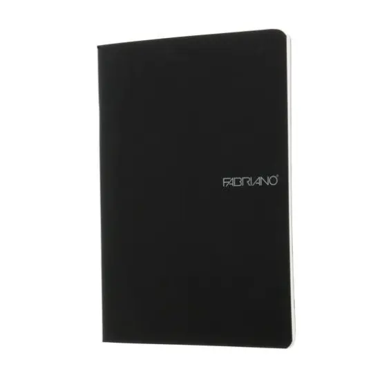Fabriano&reg; EcoQua Black Staple-Bound Blank Notebook, A5 {4}