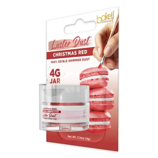 Bakell&reg; Edible Luster Dust Christmas Red {7}