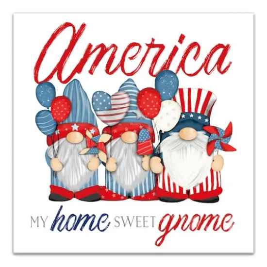 My Home Sweet Gnome Canvas Wall Art {1}