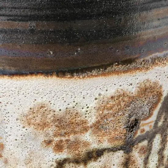 Hello Honey&reg; 13" Multicolor Reactive Glaze Decorative Stoneware Ginger Jar {14}