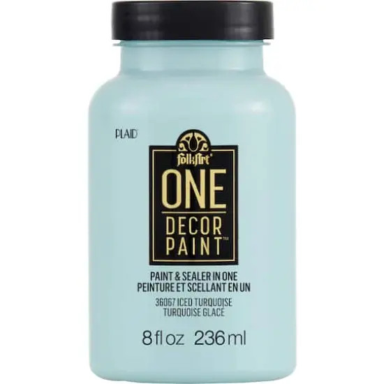 FolkArt&reg; One D&eacute;cor Paint&trade;, 8oz. Iced Turquoise {1}