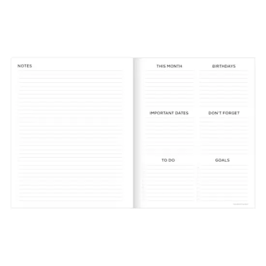 2026 Gingham Wheat Medium Monthly Planner {4}