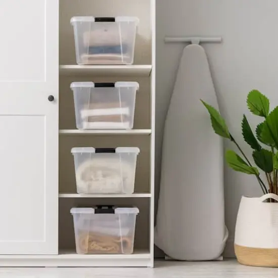 IRIS&reg; 45qt. Clear Latching Storage Boxes, 4ct. {3}