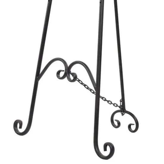66'' Black Iron Traditional Easel {7}
