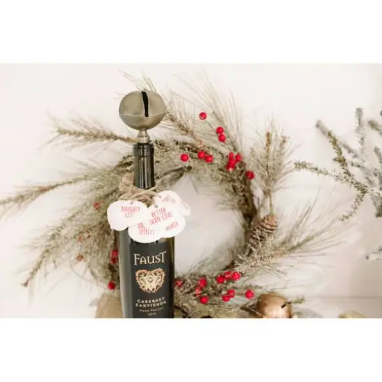 Hello Honey&reg; Metal Bell Bottle Stopper Set {4}