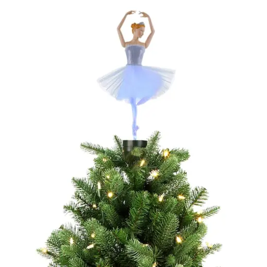 12.5" Animated Fiber-Optic Ballerina Tree Topper {1}