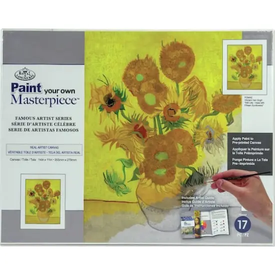 Royal & Langnickel&reg; Sunflowers Paint Your Own Masterpiece Kit {1}