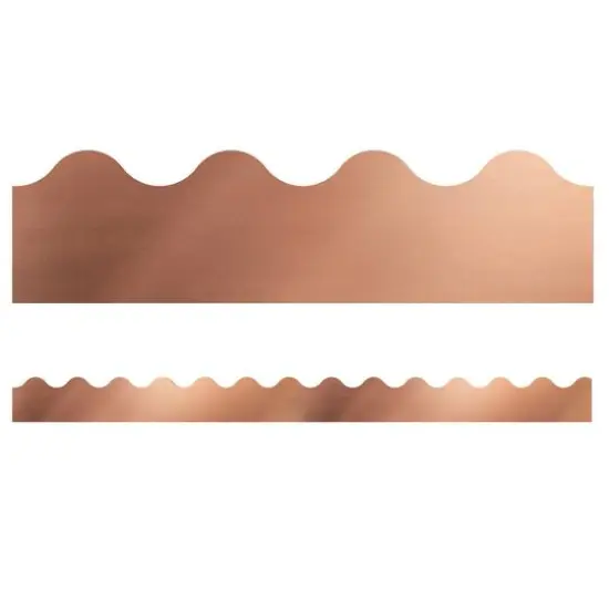 Carson Dellosa Education® Sparkle & Shine Foil Scalloped Border Set, 234ft. Rose Gold {4}