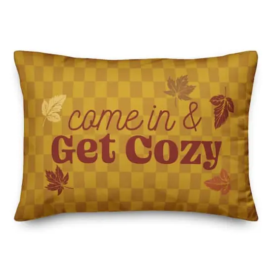 Come in and Get Cozy 20" x 14" Indoor / Outdoor Pillow {1}