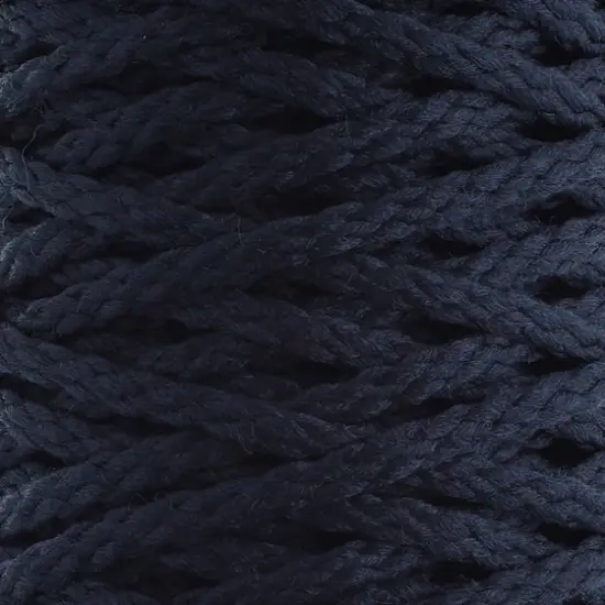 John Bead 4mm Braided Macram&eacute; Cord, 70yd. Navy Blue {4}