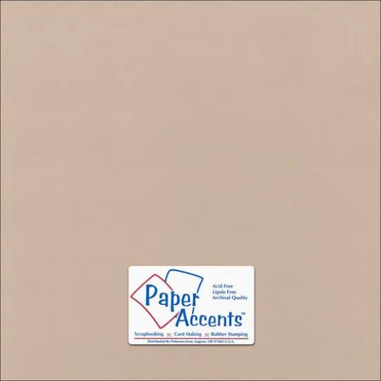 PA Paper&trade; Accents 12" x 12" 80lb. Canvas Cardstock Paper, 25 Sheets Sandy Beach {1}