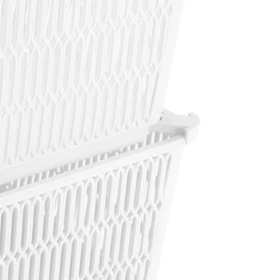 Simplify Slide 2 Stack It Shallow Tote Baskets, 2ct. White {10}