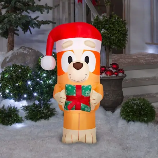 3.5ft. Airblown&reg; Inflatable Christmas Bingo with Present {5}