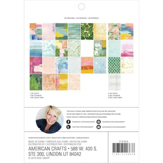 Heidi Swapp Art Walk Single-Sided Paper Pad, 6" x 8" {3}