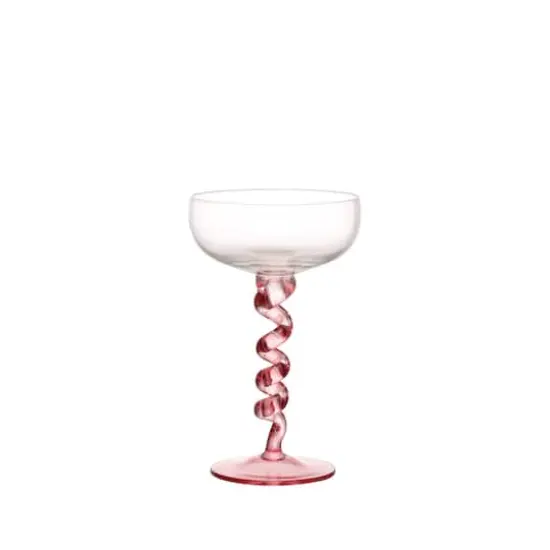 4.8oz. Twisted Stem Glassware by Ashland&reg; Light Pink {3}