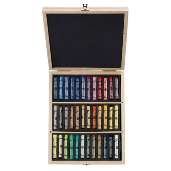 Sennelier Extra-Soft 36 Color Pastel Wooden Box Set {5}