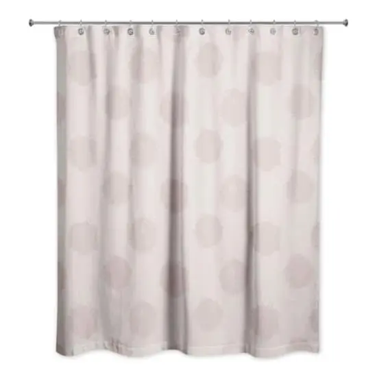 Polka Dots Shower Curtain Pink/White {1}