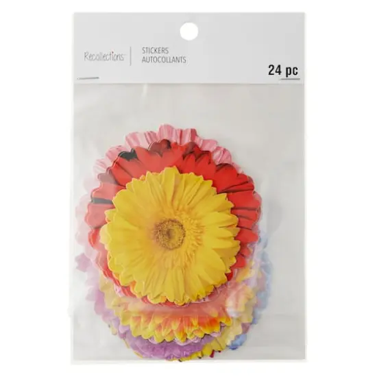 Gerbera Daisy Die Cut Stickers by Recollections&trade; {4}