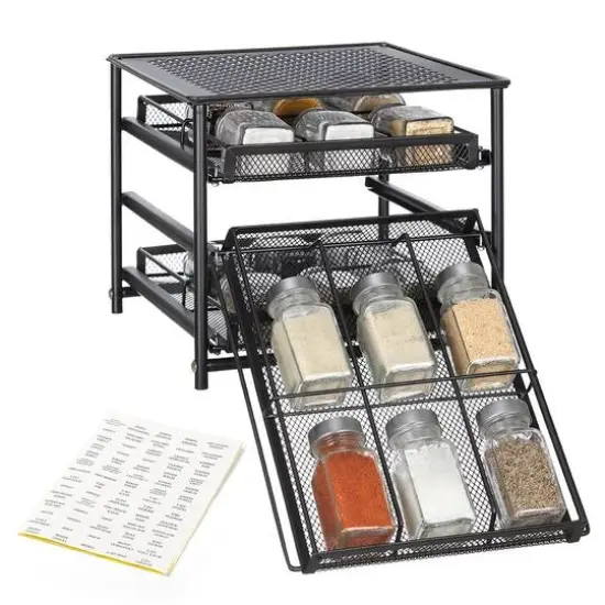 3-Tier 18-Bottle Spice Rack Organizer {1}
