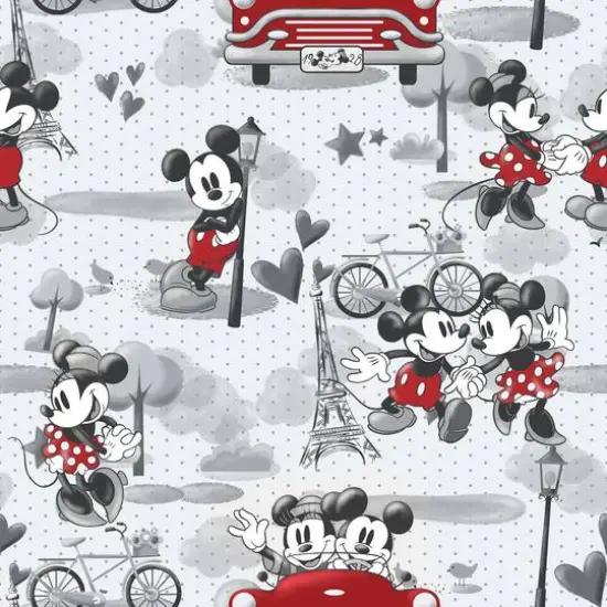 Springs Creative Disney&reg; Mickey & Minnie in Paris Fleece {4}