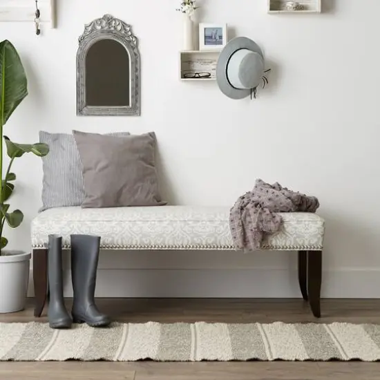 DII® Variegated Stripe Recycled Yarn Floor Runner, 2ft. x 6ft. Artichoke Variegated {4}