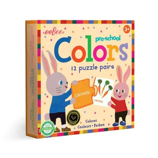 eeBoo Preschool Colors 12 Puzzle Pairs {1}