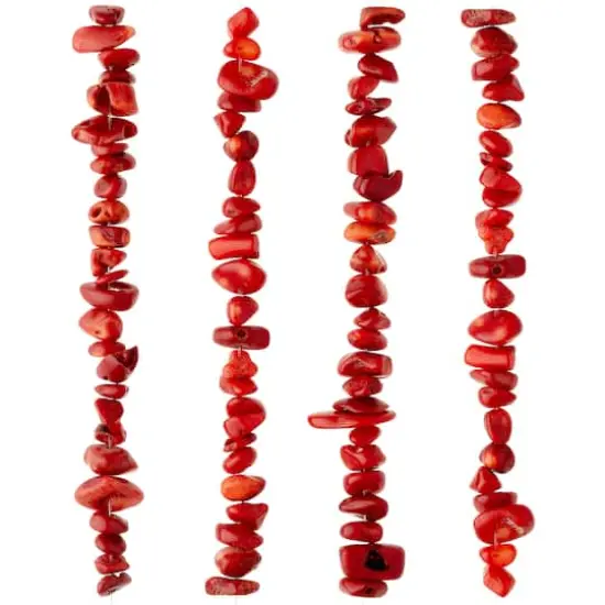 Red Dyed Nugget Bamboo Coral Beads by Bead Landing&trade; {4}
