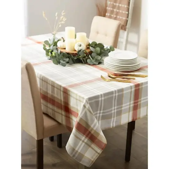 DII&reg; 84" Thanksgiving Cozy Picnic Plaid Tablecloth {6}