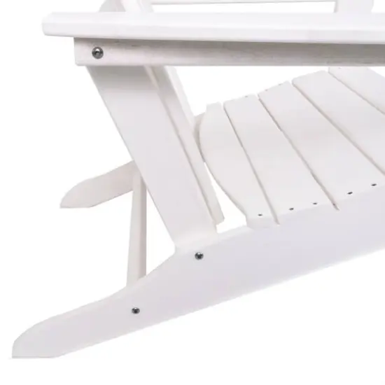 White Traditional Adirondack Chair {8}