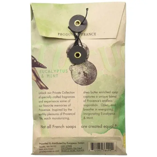 European Soaps Private Collection Bar Soap, 3.8oz. Eucalyptus & Mint {6}