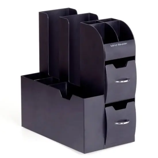 Mind Reader Black Coffee Caddy Condiment Storage Organizer {9}