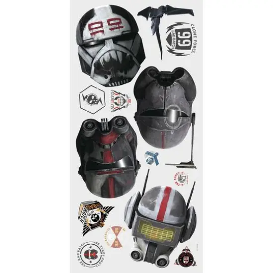 RoomMates Bad Batch Helmets Peel & Stick Giant Wall Decal {3}